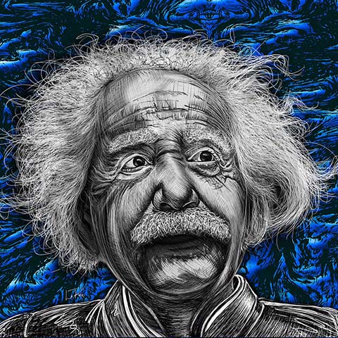 Albert Einstein Illustration