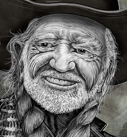 Willie Nelson Artist Portrait