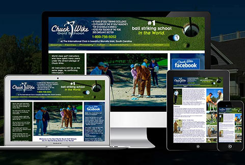 PGA Golf School Website by Glaze Studios, LLC
